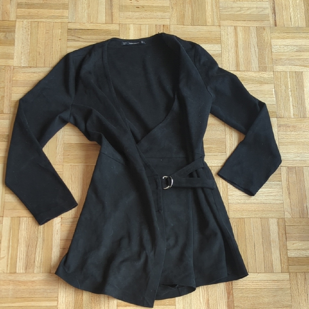 Zara Black Faux Suede Romper